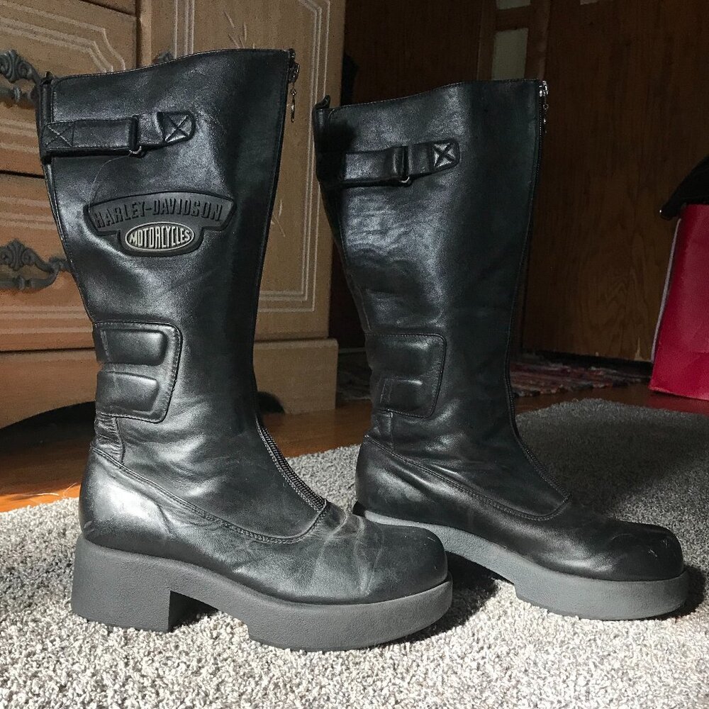 Womens Vintage Harley-Davidson Motorcycle Boots